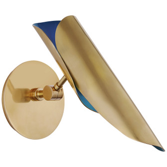 Flore LED Wall Sconce in Soft Brass and Riviera Blue (268|CD 2002SB/RB)
