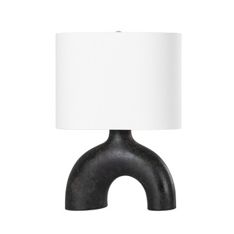 Valhalla One Light Table Lamp in Aged Brass/Earth Charcoal Ceramic (70|L1622-AGB/CEC)