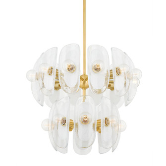 Hilo 20 Light Chandelier in Aged Brass (70|9131-AGB)