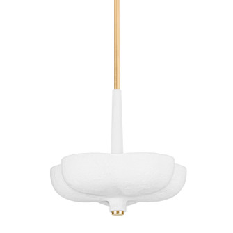 Rimini Three Light Pendant in Gold Leaf / Gesso White (68|360-20-GL/GSW)