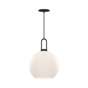 Soji One Light Pendant in Matte Black/Opal Matte Glass (452|PD601710MBOP)