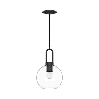 Soji One Light Pendant in Clear Glass/Matte Black (452|PD601608MBCL)
