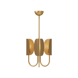 Seno Three Light Chandelier in Aged Gold (452|CH450715AG)