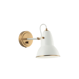 Buzz One Light Wall Sconce in White (423|S08411AGWH)