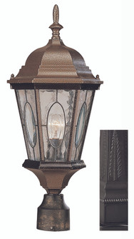 Villa Nueva One Light Postmount Lantern in Black (110|4716 BK)