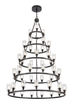 Ballston 45 Light Chandelier in Matte Black (405|8203456-BK-G804)