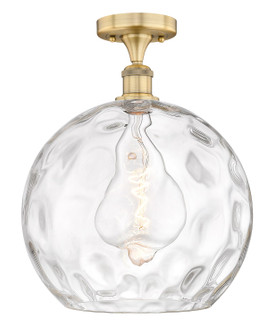 Edison One Light Semi-Flush Mount in Brushed Brass (405|616-1F-BB-G1215-14)