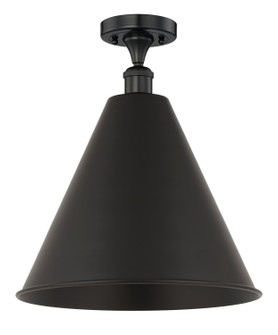Edison One Light Semi-Flush Mount in Antique Brass (405|616-1F-AB-MBC-16-AB)