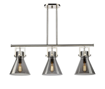 Downtown Urban Three Light Island Pendant in Polished Nickel (405|411-3I-PN-G411-10SM)