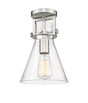 Downtown Urban One Light Semi-Flush Mount in Brushed Satin Nickel (405|411-1F-SN-G411-8SDY)