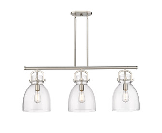Downtown Urban Three Light Island Pendant in Satin Nickel (405|410-3I-SN-G412-10CL)