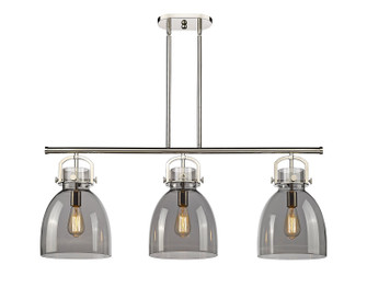 Downtown Urban Three Light Island Pendant in Polished Nickel (405|410-3I-PN-G412-10SM)