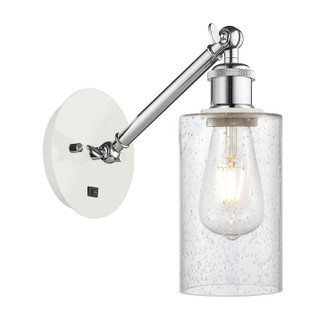 Ballston One Light Wall Sconce in White Polished Chrome (405|317-1W-WPC-G804)