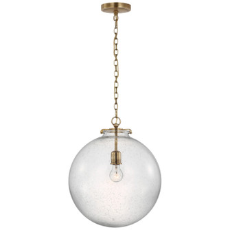 Katie Globe LED Pendant in Hand-Rubbed Antique Brass (268|TOB 5227HAB/G4-SG)
