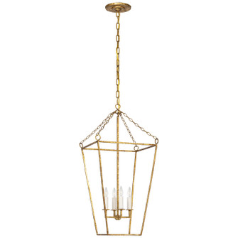 Malloy LED Lantern in Gilded Iron (268|MF 5102GI)
