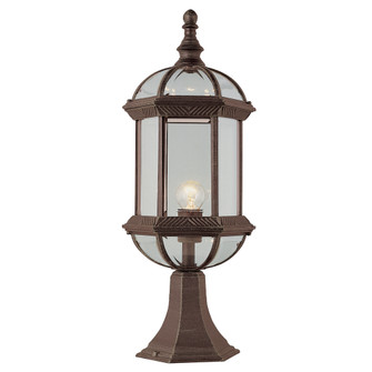 Wentworth One Light Postmount Lantern in Rust (110|4182 RT)