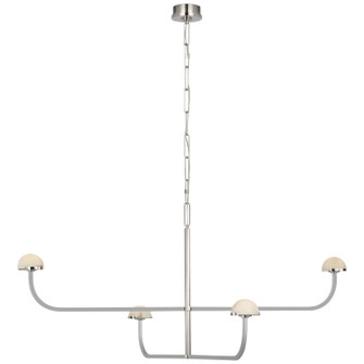 Pedra LED Chandelier in Polished Nickel (268|KW 5624PN-ALB)