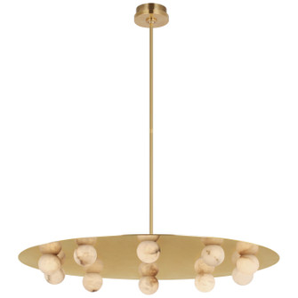 Pertica LED Chandelier in Mirrored Antique Brass (268|KW 5522MAB-ALB)