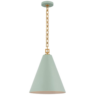 Theo LED Pendant in Pale Blue and Gild (268|JN 5322PLB/G)