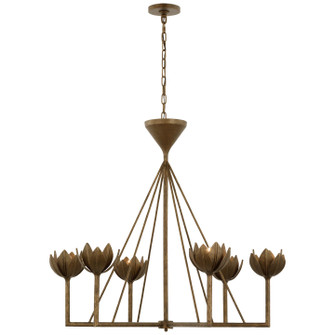 Alberto LED Chandelier in Antique Bronze Leaf (268|JN 5008ABL)