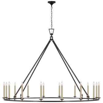 Darlana Ring LED Chandelier in Aged Iron (268|CHC 5276AI)