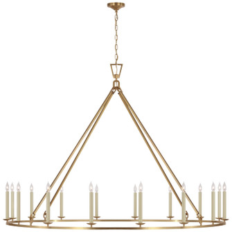 Darlana Ring LED Chandelier in Antique-Burnished Brass (268|CHC 5276AB)