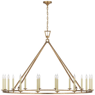 Darlana Ring LED Chandelier in Gilded Iron (268|CHC 5275GI)