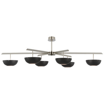 Valencia LED Chandelier in Polished Nickel (268|ARN 5521PN-BLK)