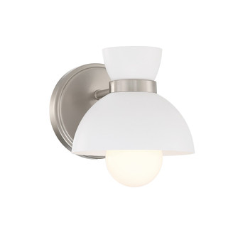 One Light Wall Sconce in Brushed Nickel (446|M90101BN)