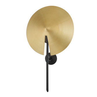 Equilibrium One Light Wall Sconce in Aged Brass/Black (70|9701-AGB/BK)