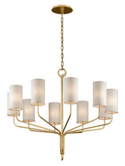 Juniper Ten Light Chandelier in Gold Leaf (67|F6169-GL)