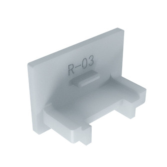 24V Microlink End cap in White (303|MLINK-24-RGBTW-END)
