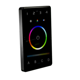 Touch Panel Control Touch Panel in Black (303|CTRLW-DMXB-RGBTW-4Z)
