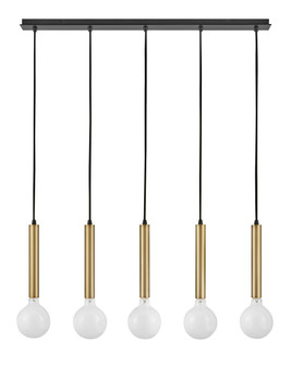 Bobbie LED Linear Chandelier in Lacquered Brass (531|83206LCB)