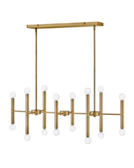 Millie LED Linear Chandelier in Lacquered Brass (531|83196LCB)