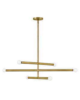 Millie LED Chandelier in Lacquered Brass (531|83195LCB)