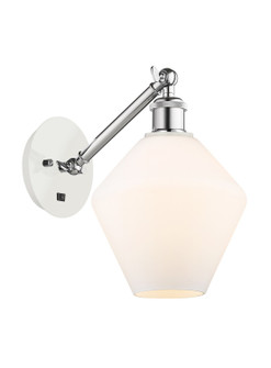 Ballston One Light Wall Sconce in White Polished Chrome (405|317-1W-WPC-G651-8)