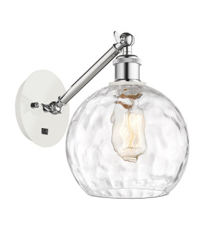 Ballston One Light Wall Sconce in White Polished Chrome (405|317-1W-WPC-G1215-8)