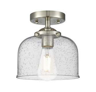 Nouveau One Light Semi-Flush Mount in Brushed Satin Nickel (405|284-1C-SN-G74)