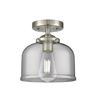 Nouveau One Light Semi-Flush Mount in Brushed Satin Nickel (405|284-1C-SN-G73)