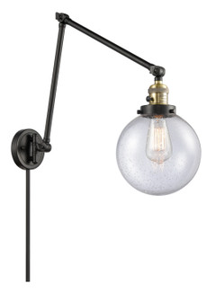 Franklin Restoration LED Swing Arm Lamp in Black Antique Brass (405|238-BAB-G204-8-LED)