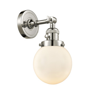 Franklin Restoration LED Wall Sconce in Polished Nickel (405|203SW-PN-G201-6-LED)