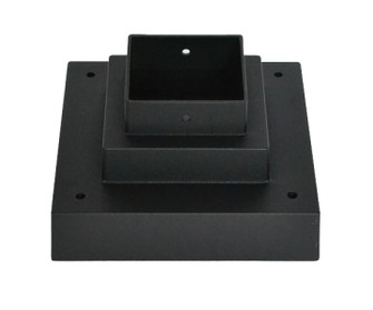 Pier Mounts Light Outdoor Posts - Hardware in Black (224|SQPM-BK)