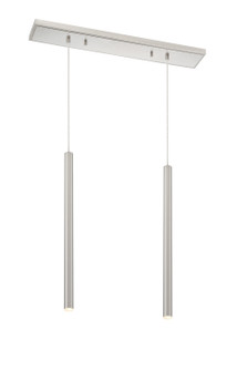 Forest LED Linear Chandelier in Brushed Nickel (224|917MP24-BN-LED-2LBN)