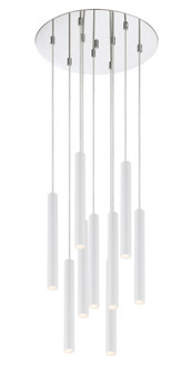 Forest LED Chandelier in Chrome (224|917MP12-WH-LED-9RCH)