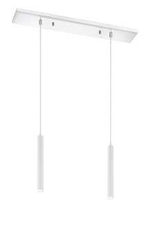 Forest LED Linear Chandelier in Chrome (224|917MP12-WH-LED-2LCH)