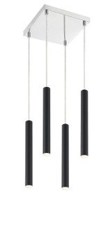 Forest LED Chandelier in Matte Black (224|917MP12-MB-LED-4SCH)