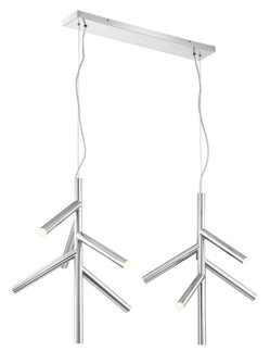 Forest LED Linear Chandelier in Chrome (224|917-6CH-LED-2LCH)