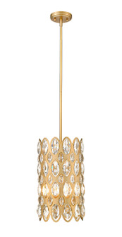 Dealey Three Light Pendant in Heirloom Brass (224|822P9-HB)