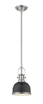 Melange One Light Pendant in Matte Black + Brushed Nickel (224|725MP-MB+BN)